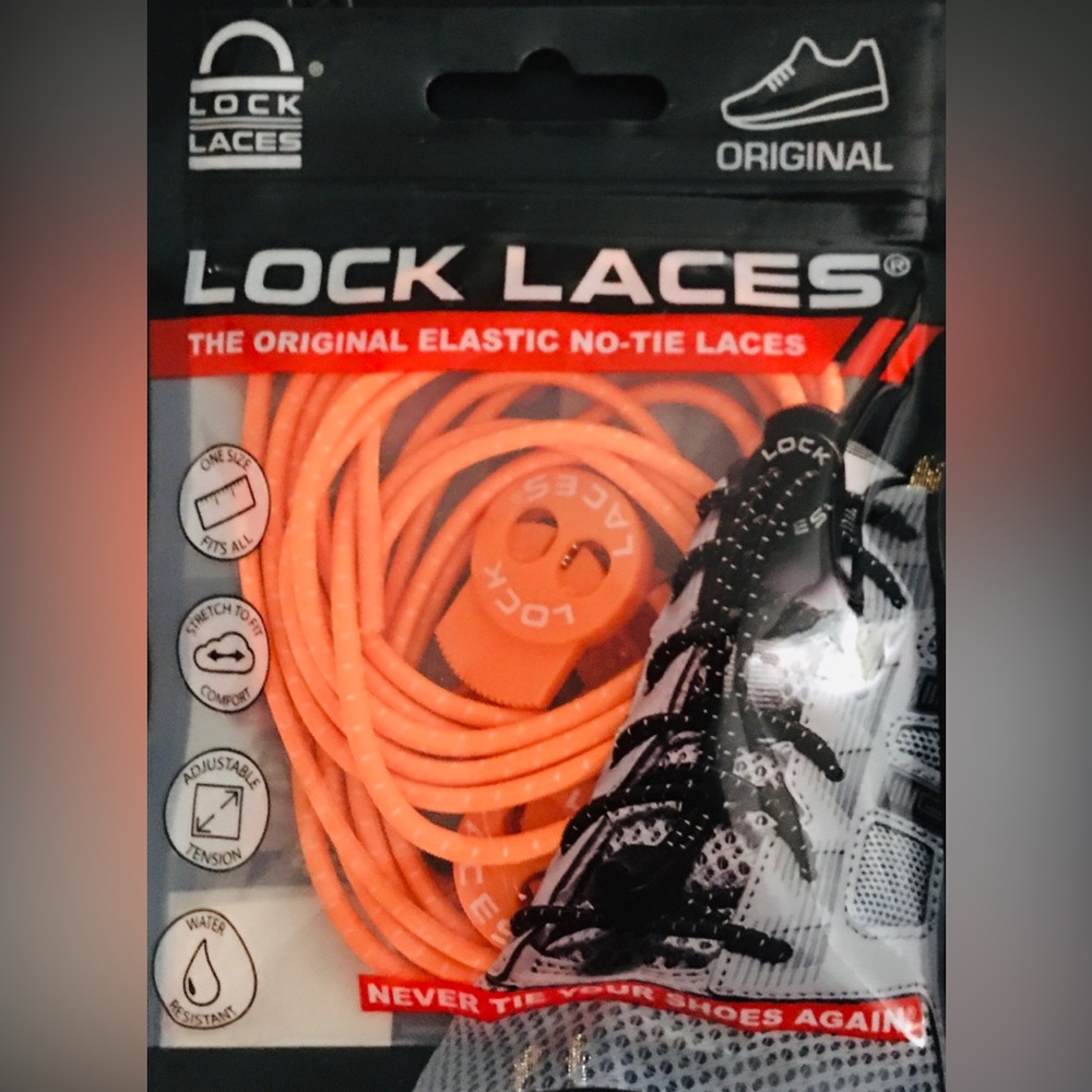 Lock Laces Original No-Tie Shoelaces
One Size Fits All
Orange Color🍊🧡
NWOT
